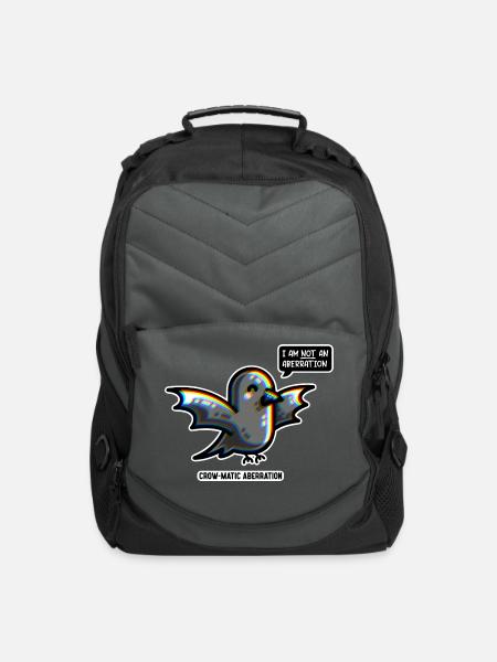 Chromatic Aberration Cute Pun - Computer Backpack - charcoal
