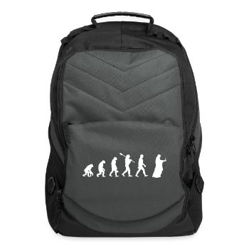 Candle - Human Evolution / Darwin - Computer Backpack - charcoal - Front