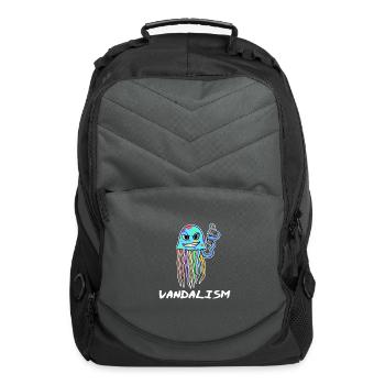 Jellyfish Jelly Fish Ocean animal - Computer Backpack - charcoal - Front