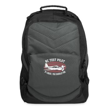 RC Plane Pilot Remote Control Aircraft Airplane - Computer Backpack - charcoal - Front