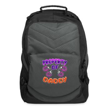PROPERTY OF DADDY DDLG Funny Ageplay Humor - Computer Backpack - charcoal - Front
