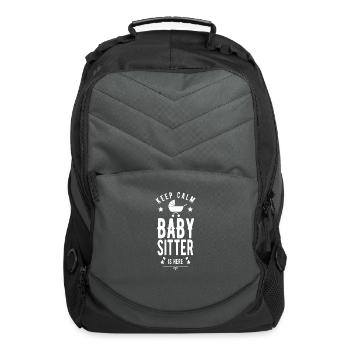 Team Babysitter Nanny Babysitting Job - Computer Backpack - charcoal - Front