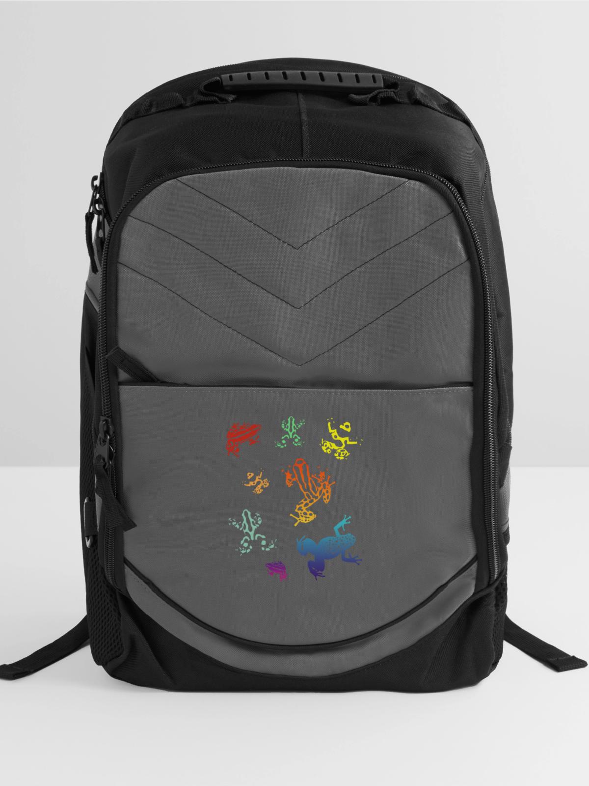 Poison Dart Frogs - Computer Backpack - charcoal - Front