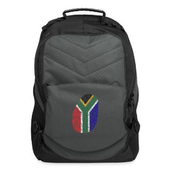 South Africa Fingerprint - Computer Backpack - charcoal - Front