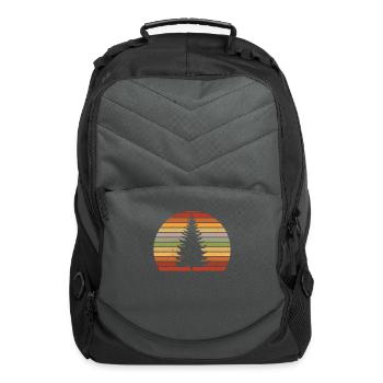 Pine tree Vintage - Computer Backpack - charcoal - Front