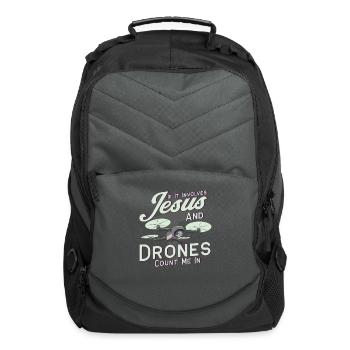Fly Drones RC Drone Gift - Computer Backpack - charcoal - Front