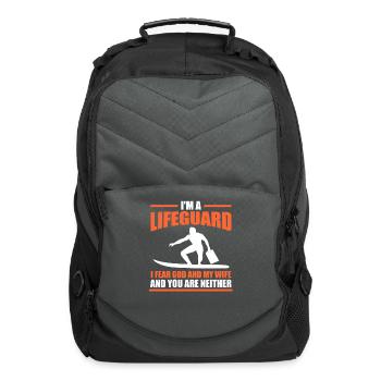 Lifeguard Pool Life Saver - Computer Backpack - charcoal - Front