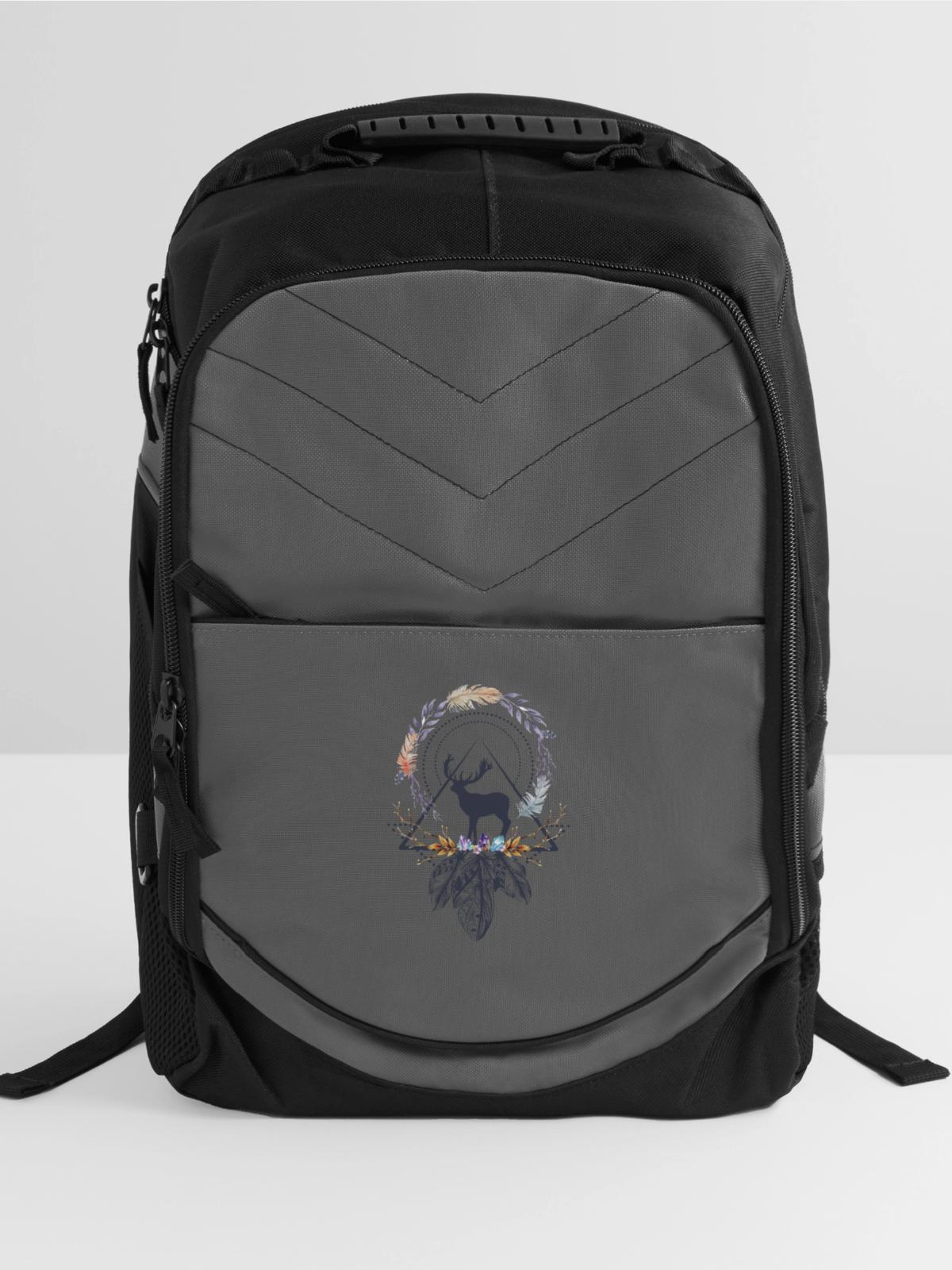 Beautiful Boho Design - Computer Backpack - charcoal - Front