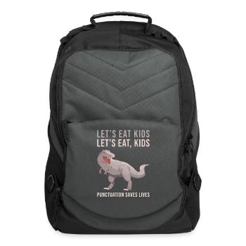 Let's Eat Kids Let's Eat Kids - Computer Backpack - charcoal - Front