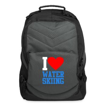 Water Ski - Computer Backpack - charcoal - Front