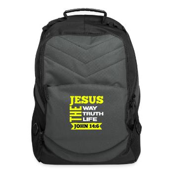 Jesus, Jesus, Jesus Christian, Christian Christian - Computer Backpack - charcoal - Front