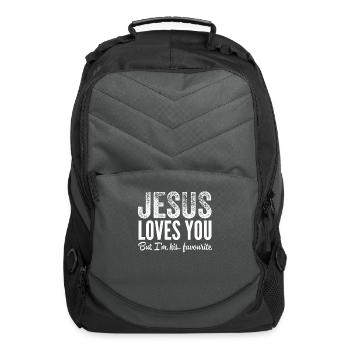 Jesus, Jesus, Jesus Christian, Christian Christian - Computer Backpack - charcoal - Front