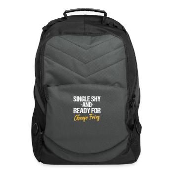 Single Shy And Ready For Cheese Fries - Computer Backpack - charcoal - Front
