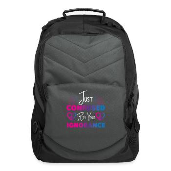 Bisexual Bi Pride Flag Just - Computer Backpack - charcoal - Front