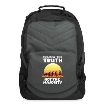 Follow the Truth Not the Majority - Computer Backpack - charcoal - Front