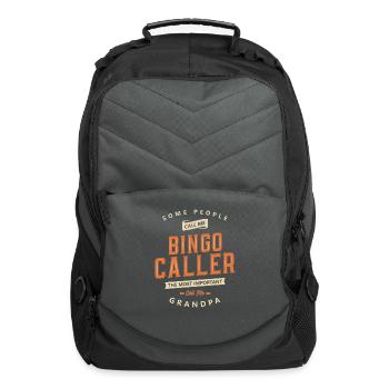 Bingo Caller Funny Job Title Profession - Computer Backpack - charcoal - Front
