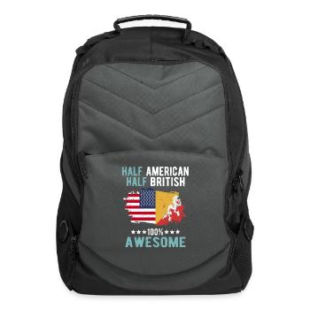 Half American Half British - Computer Backpack - charcoal - Front
