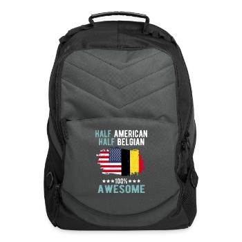 Half American Half British - Computer Backpack - charcoal - Front