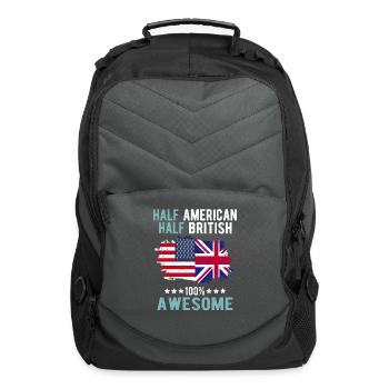 Half American Half British - Computer Backpack - charcoal - Front