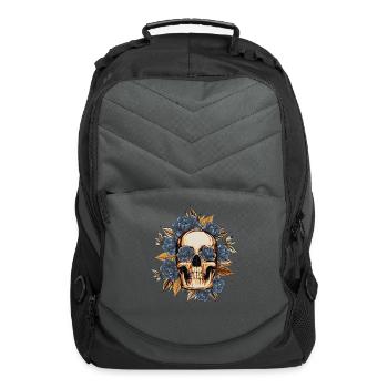 Skull & Roses - Computer Backpack - charcoal - Front