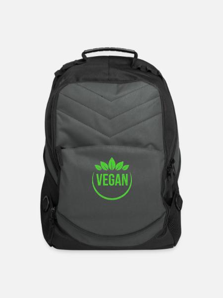 Vegan - Computer Backpack - charcoal