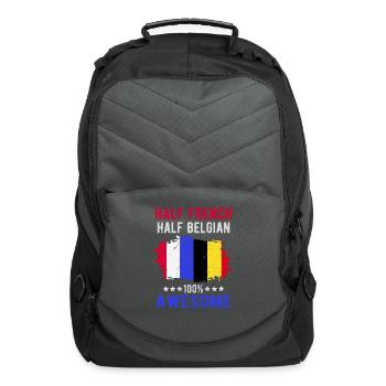 Half French Half British - Computer Backpack - charcoal - Front