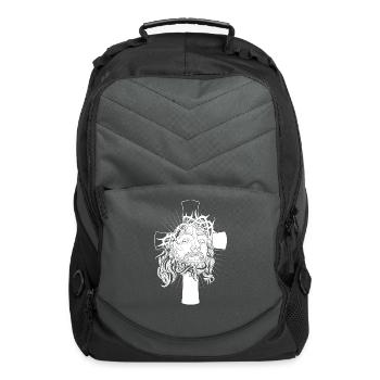 Jesus Cross Religious Men Women Faith - Computer Backpack - charcoal - Front