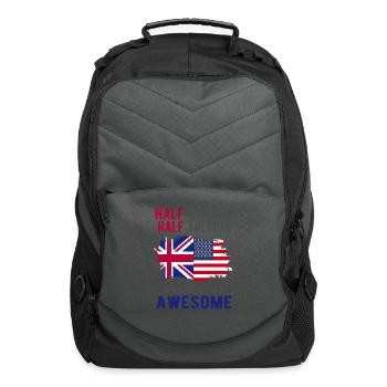 Half British Half British - Computer Backpack - charcoal - Front