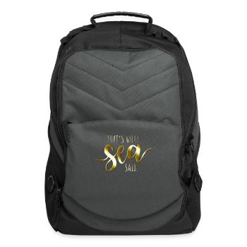 That's What Sea Said Surfer Pun Wave Ocean Surfing - Computer Backpack - charcoal - Front