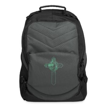 Religious Men Women Pastor Faith Jesus Cross - Computer Backpack - charcoal - Front