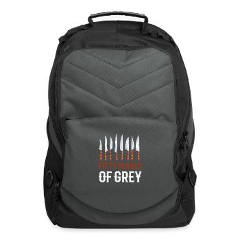Fifty Blades Of Grey Knife Collector Knife - Computer Backpack - charcoal - Front