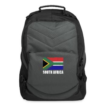 South Africa Flag Grunge Country Flag South Africa - Computer Backpack - charcoal - Front