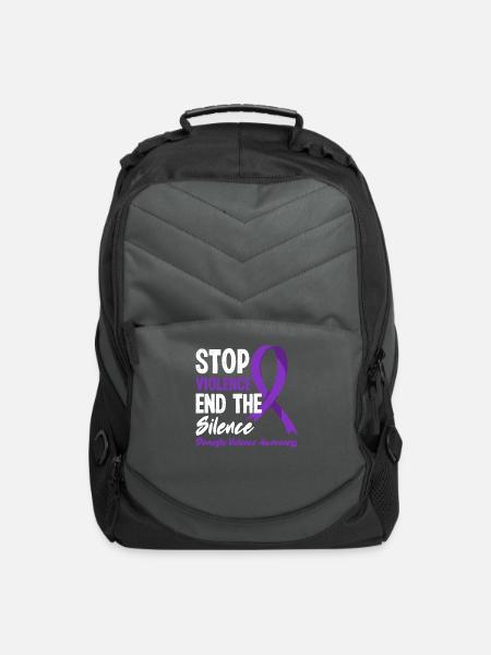 Stop the Violence Domestic Violence Awareness - Computer Backpack - charcoal