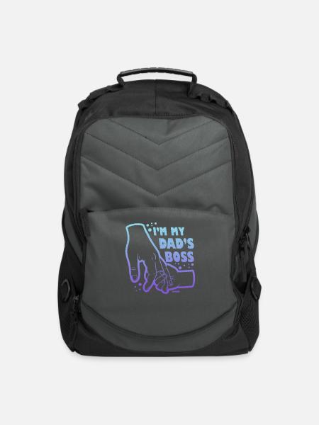 father and daughter - Computer Backpack - charcoal