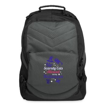 No anxious cats are allowed on Halloween - Computer Backpack - charcoal - Front