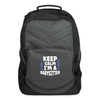 Babysitter Gift Daycare Provider Nanny Babysitter - Computer Backpack - charcoal - Front