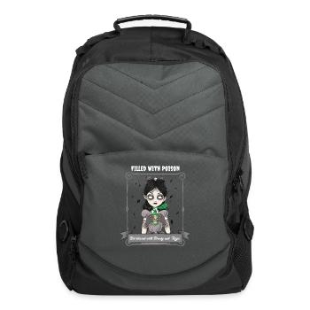 Gothic Lolita Filled With Poison But Blessed With - Computer Backpack - charcoal - Front