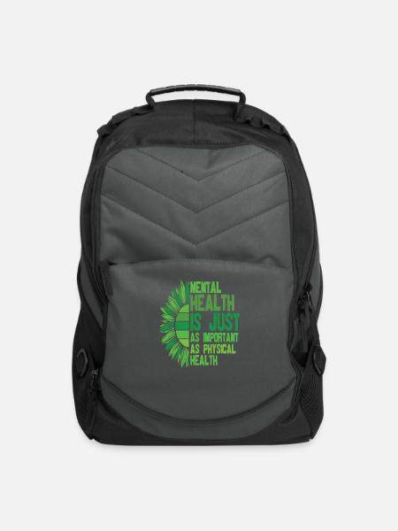 You Are Not Alone Mental Health Awareness - Computer Backpack - charcoal