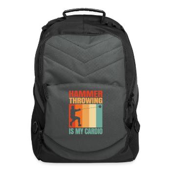 Hammer Throwing Cardio - Computer Backpack - charcoal - Front