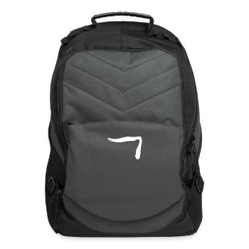 Korean letter K/G - Computer Backpack - charcoal - Front
