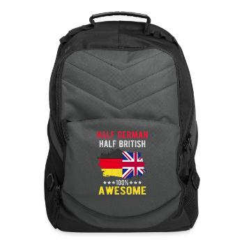 Half German Half British - Computer Backpack - charcoal - Front
