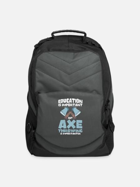 Axe Throwing Party Gift Hatchet Ax Throwing - Computer Backpack - charcoal
