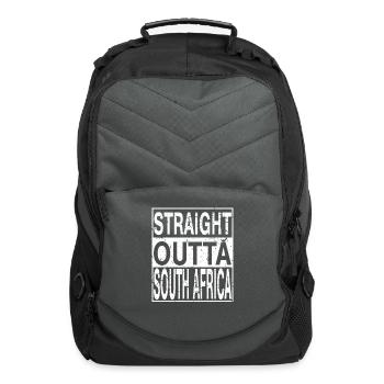 South Africa Straight Outta South Africa - Computer Backpack - charcoal - Front