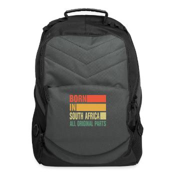 Born in South Africa - Computer Backpack - charcoal - Front