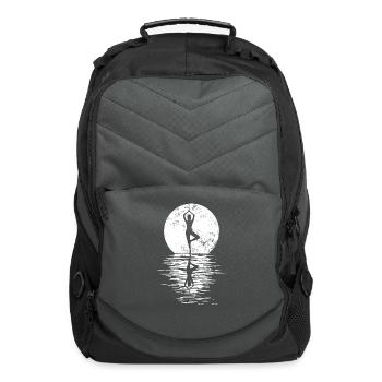 Yogi Yogini Health Meditation Outfits Girls Women - Computer Backpack - charcoal - Front