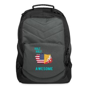 Half American Half British - Computer Backpack - charcoal - Front