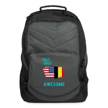 Half American Half British - Computer Backpack - charcoal - Front