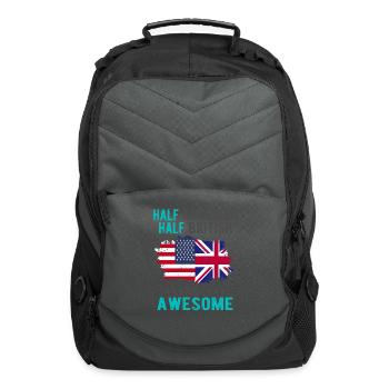 Half American Half British - Computer Backpack - charcoal - Front
