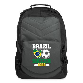 Brazil Soccer 2022 Brazil Jersey - Computer Backpack - charcoal - Front