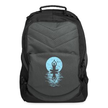 Yogi Yogini Health Meditation Outfits Girls Women - Computer Backpack - charcoal - Front